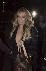 STORMY DANIELS Arrives at Solid Gold Strip Club at Pompano Beach 03/09/2018