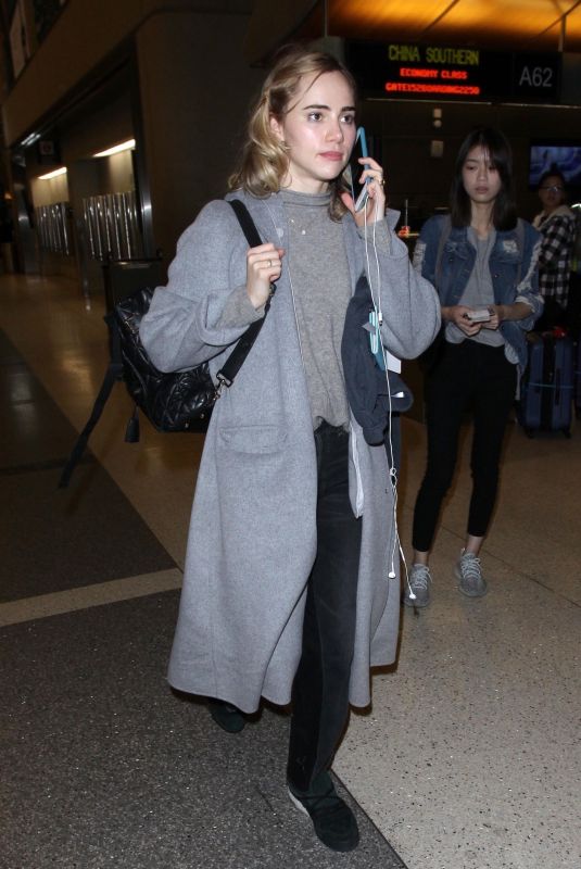 SUKI WATERHOUSE at LAX Airport in Los Angeles 03/29/2018