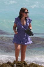 TANYA BURR Out at a Beach in Miami 03/24/2018