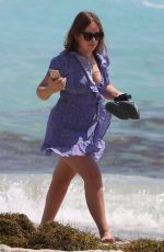 TANYA BURR Out at a Beach in Miami 03/24/2018