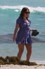 TANYA BURR Out at a Beach in Miami 03/24/2018