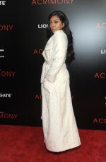 TARAJI P. HENSON at Acrimony Premiere in New York 03/27/2018