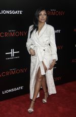 TARAJI P. HENSON at Acrimony Premiere in New York 03/27/2018