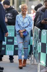 TAYANA TAYLOR Leaves AOL Build in New York 03/23/2018