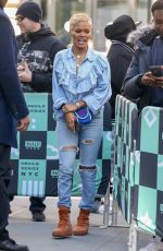TAYANA TAYLOR Leaves AOL Build in New York 03/23/2018