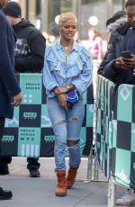 TAYANA TAYLOR Leaves AOL Build in New York 03/23/2018