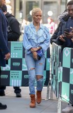 TAYANA TAYLOR Leaves AOL Build in New York 03/23/2018