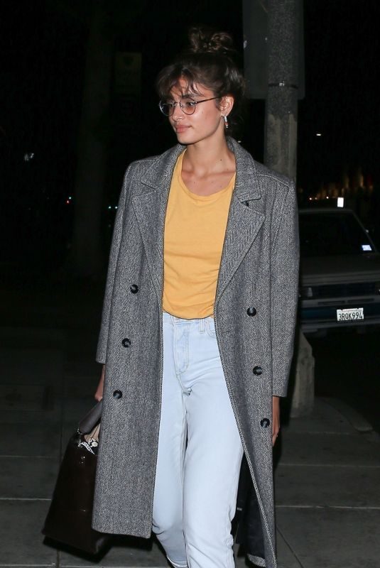 TAYLOR HILL Out for Dinner at Matsuhisa in Beverly Hills 02/28/2018