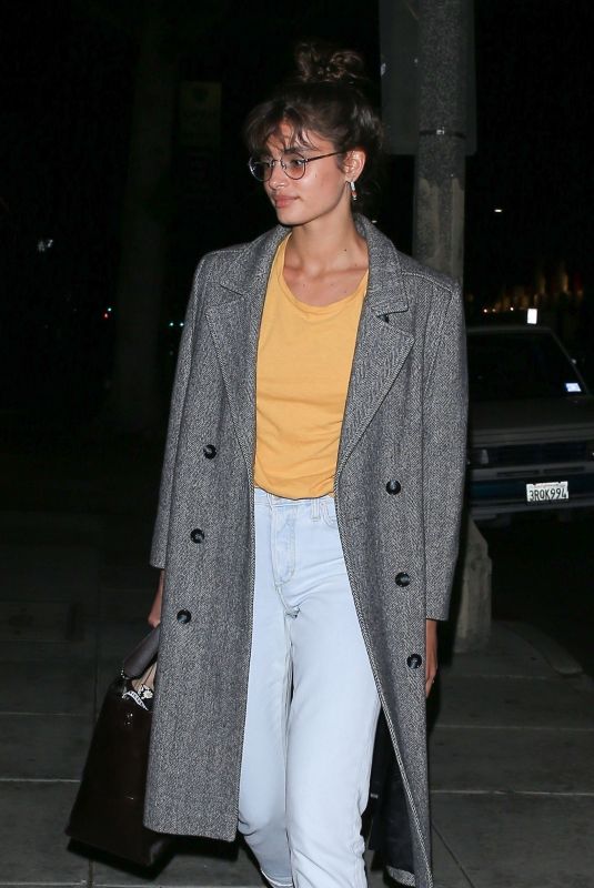TAYLOR HILL Out for Dinner at Matsuhisa in Beverly Hills 02/28/2018