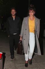 TAYLOR HILL Out for Dinner at Matsuhisa in Beverly Hills 02/28/2018