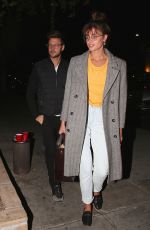 TAYLOR HILL Out for Dinner at Matsuhisa in Beverly Hills 02/28/2018