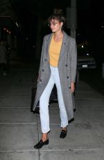 TAYLOR HILL Out for Dinner at Matsuhisa in Beverly Hills 02/28/2018