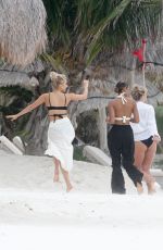 TESS JANTSCHEK, NONNY MULHOLLAND, NATASHA OAKLEY, DEVIN BRUGMAN and MCKENNA BERKLEY on the Set of a Photoshoot in Tulum 03/26/2018