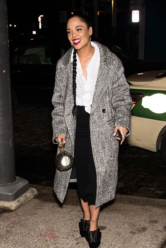TESSA THOMPSON Out for Dinner at Zahav Restaurant in Philadelphia 03/28/2018