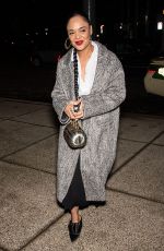 TESSA THOMPSON Out for Dinner at Zahav Restaurant in Philadelphia 03/28/2018