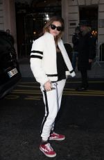 THYLANE BLONDEAU Arrives at Royal Monceau Hotel in Paris 03/03/2018