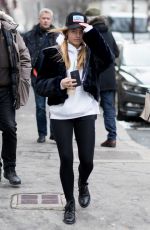 THYLANE BLONDEAU Out and About in Paris 03/01/2018