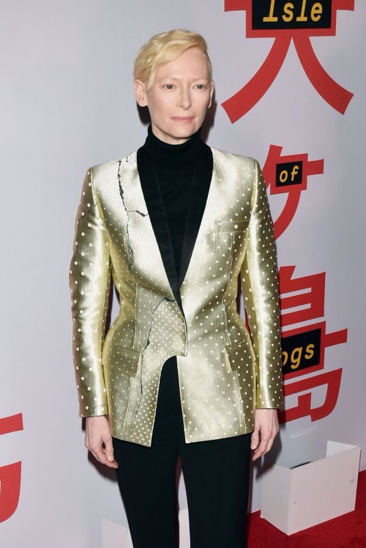 TILDA SWINTON at Isle of Dogs Premiere in New York 03/20/2018