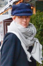 TILDA SWINTON Out and About in New York 03/20/2018
