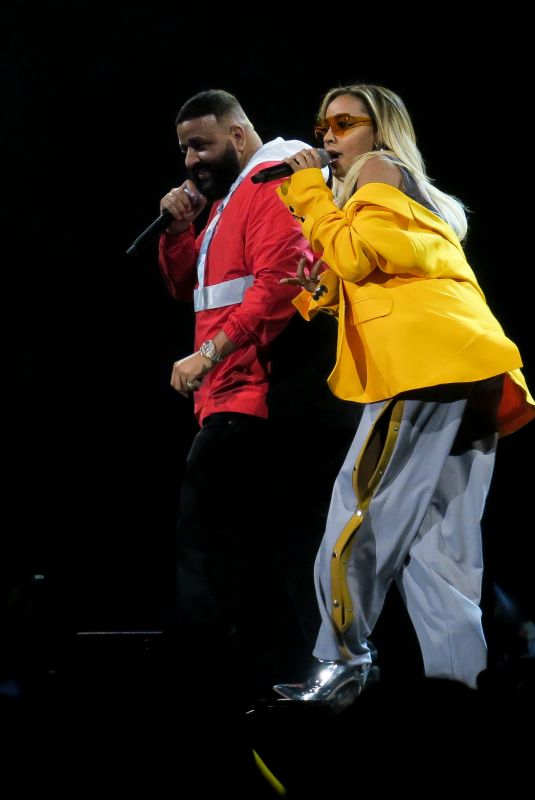 TINASHE and DJ Khaled Performs at a Cocert at The Forum in Los Angeles 03/02/2018