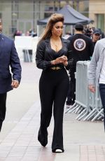 TYRA BANKS Arrives on the Set of America