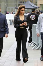 TYRA BANKS Arrives on the Set of America