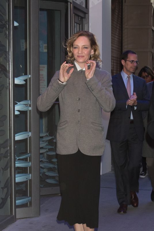 UMA THURMAN Out in New York 02/28/2018