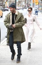 VICTORIA and David BECKHAM Out in New York 03/04/2018