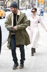VICTORIA and David BECKHAM Out in New York 03/04/2018