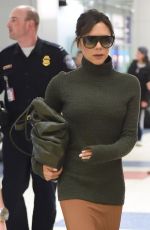 VICTORIA BECKHAM at JFK Airport in New York 03/02/2018
