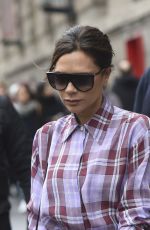 VICTORIA BECKHAM at Martin Margiella Exhibition in Paris 03/28/2018