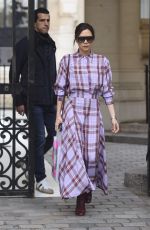 VICTORIA BECKHAM at Martin Margiella Exhibition in Paris 03/28/2018