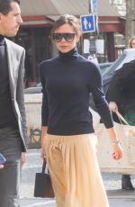 VICTORIA BECKHAM Out and About in Paris 03/14/2018