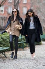 VICTORIA JUSTICE and MADISON REED Out in New York 03/15/2018