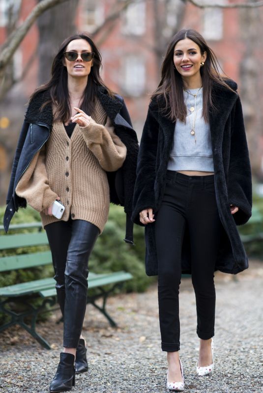 VICTORIA JUSTICE and MADISON REED Out in New York 03/15/2018