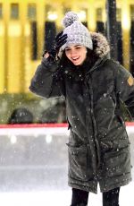 VICTORIA JUSTICE Ice Skating at Rockefeller Center in New York 03/21/2018