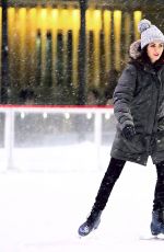 VICTORIA JUSTICE Ice Skating at Rockefeller Center in New York 03/21/2018
