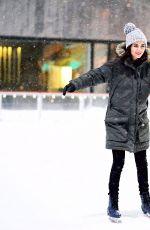 VICTORIA JUSTICE Ice Skating at Rockefeller Center in New York 03/21/2018