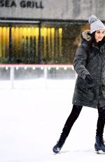 VICTORIA JUSTICE Ice Skating at Rockefeller Center in New York 03/21/2018