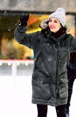 VICTORIA JUSTICE Ice Skating at Rockefeller Center in New York 03/21/2018