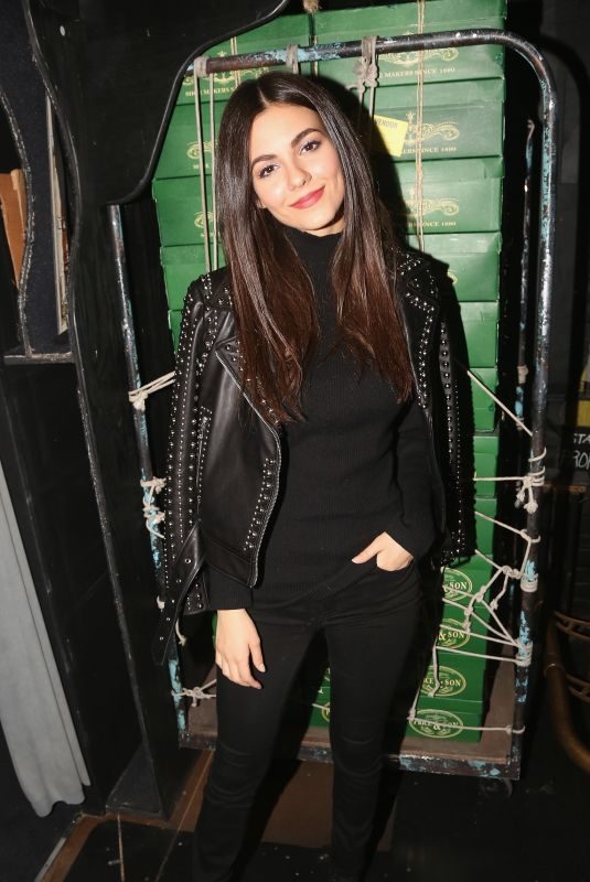 VICTORIA JUSTICE on the Backstage of Kinky Boots Musical in New York 03/19/2018