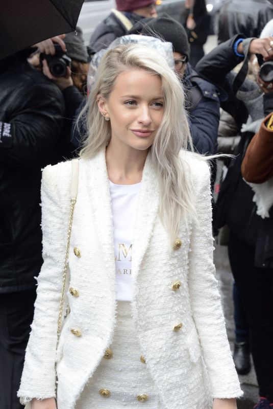VICTORIA MCRATH at Balmain Fashion Show at Paris Fashion Week 03/02/2018