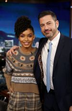 YARA SHAHIDI at Jimmy Kimmel Live 03/12/2018