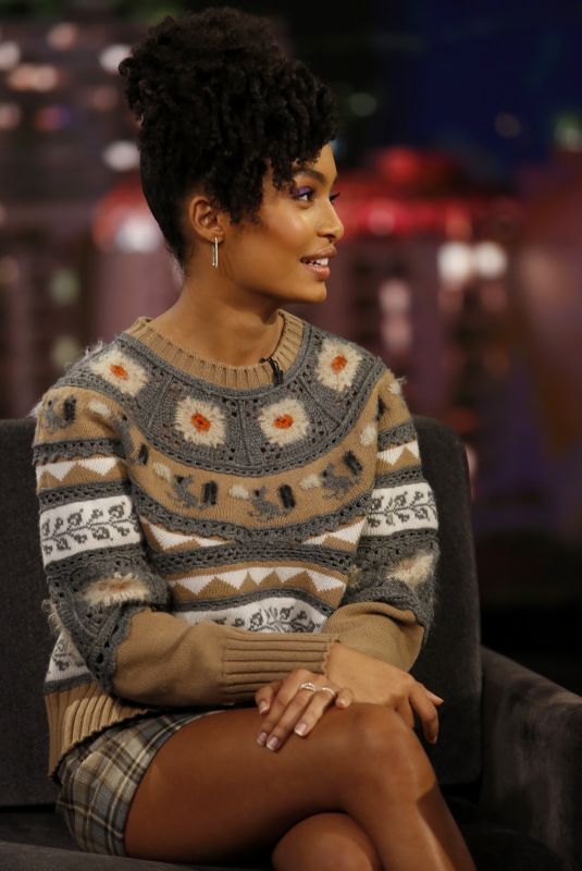 YARA SHAHIDI at Jimmy Kimmel Live 03/12/2018