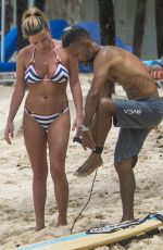 ZARA HOLLAND in Bikini at Surfing Class in Barbados 03/28/2018