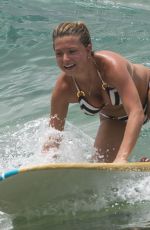 ZARA HOLLAND in Bikini at Surfing Class in Barbados 03/28/2018