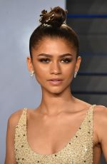 ZENDAYA COLEMAN at 2018 Vanity Fair Oscar Party in Beverly Hills 03/04/2018