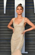 ZENDAYA COLEMAN at 2018 Vanity Fair Oscar Party in Beverly Hills 03/04/2018