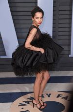 ZOE KRAVITZ at 2018 Vanity Fair Oscar Party in Beverly Hills 03/04/2018