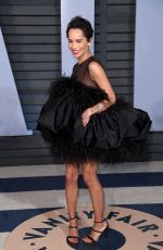 ZOE KRAVITZ at 2018 Vanity Fair Oscar Party in Beverly Hills 03/04/2018